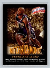 1997-98 Fleer Million Dollar Moments #24 Mitch Richmond Sacramento Kings