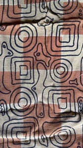 curtain fabric original 50s. Beautiful abstract design. Fine - Picture 1 of 2