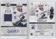 2012-13 Panini Limited Limited Jerseys Signatures /25 Ryan Kesler #LJ-RK Auto