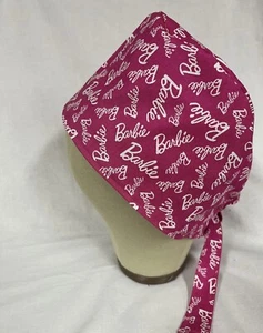 Men/Women Surgical Scrub Cap Lined  B Doll Hot Pink 100% Cotton - Picture 1 of 3