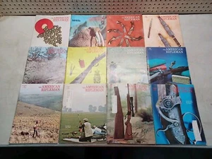 LOT of 12 American Rifleman Magazine FULL YEAR 1973 Nostalgic VINTAGE Guns Books - Picture 1 of 13