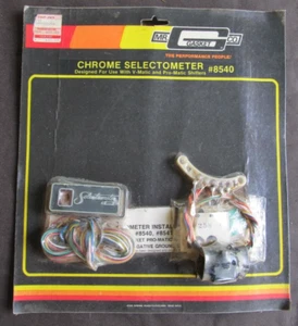 NEW NOS VINTAGE MR GASKET 8540 CHROME SELECTOMETER V-MATIC PRO-MATIC SHIFTER - Picture 1 of 5