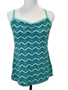 Lucy Women's Large Racer back Tank Top Built in Bra - Picture 1 of 9