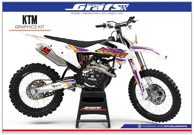 KTM Complete Graphics Kit SX SXF EXC EXCF - F 50 65 85 125 200 250 300 350 450 Foto 1 de 4