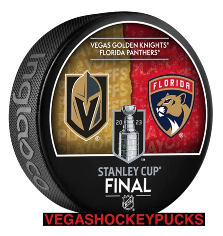 2023 STANLEY CUP FINALS VEGAS GOLDEN KNIGHTS VS FLORIDA PANTHERS PUCK *IN STOCK* Cover
