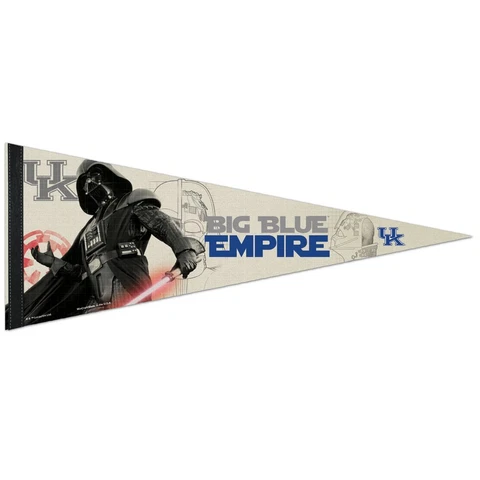 KENTUCKY WILDCATS STAR WARS DARTH VADER PREMIUM FELT PENNANT 12"x30" WINCRAFT Cover