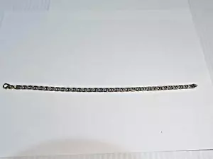 Brazalete Tenis Italia Eslabones Texturizados Oro Amarillo 10kt No Chatarra 8,1 gramos - Imagen 1 de 11