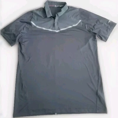 Polo de golf para hombre Nike Tiger Woods Collection negro/gris L rendimiento elástico  Foto 1 de 4