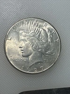1927 P Peace Dollar TJ - Picture 1 of 2