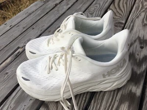 Hoka One One Clifton 8 weiß Laufen Sportschuhe Turnschuhe Größe 6 B Damen - Bild 1 von 17