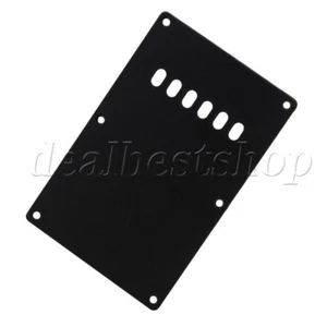 ST BACK PLATE Tremolo Spring Cover for Electric Guitar Black 6 Hole - Picture 1 of 3