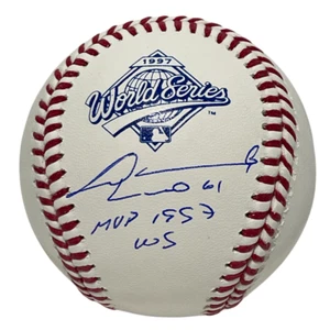 Livan Hernandez Signed 1997 World Series ROMLB Baseball w/ MVP 1997 WS JSA COA - Picture 1 of 2
