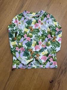 Umelok Swim Top/RashGuard Girls 6T Floral/butterflies - Picture 1 of 9