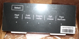 WPW10769076 Refrigerator Pantry Drawer Interface Control Whirlpool OEM - Picture 1 of 3