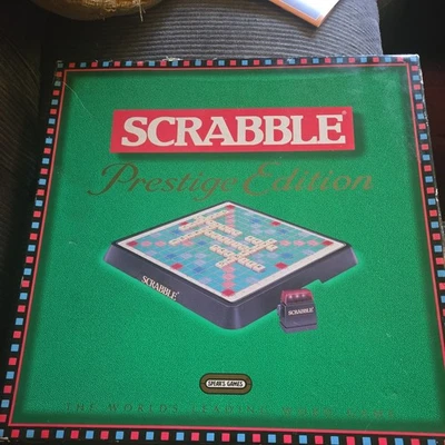 Scrabble Prestige Edition Board Game 100% Complete Timer Working  - Image 1 of 4
