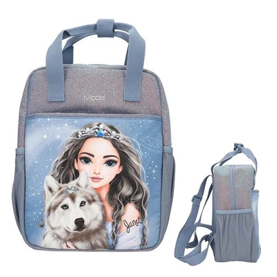 TOPMODEL BY DEPESCHE Rucksack Kinder mädchen Schule Freizeit TOPModel Motiv WOLF