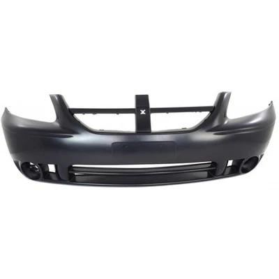 For Dodge Caravan Bumper Cover 2005 2006 2007 Front Primed w/ Fog Light Holes Foto 1 de 4