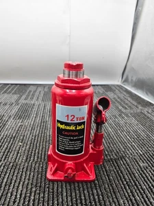 12 Ton Capacity Welded Bottle Hydraulic Jack Red - Bild 1 von 5
