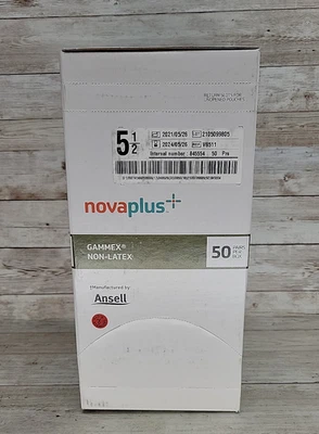 Guantes quirúrgicos Gammex NovaPlus sin látex *1 caja 50 pares* Talla: 5,5 *Ver fecha* Foto 1 de 4