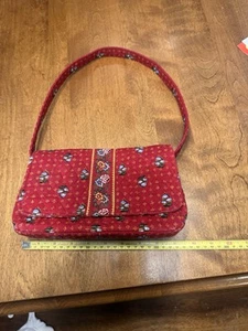 Vera Bradley Schultertasche Provincial rot Blumen nicht mehr produziert - Bild 1 von 6