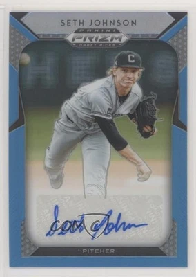 2019 Panini Prizm Draft Picks Carolina Blue /30 Seth Johnson #38 Auto - Image 1 of 2