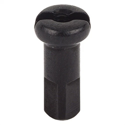 DT Swiss Standard Spoke Nipples - Aluminum, 2.0 x 12mm, Black, Box of 100 - Image 1 of 1