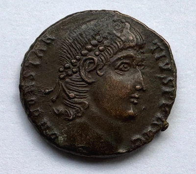 ROMAN EMPIRE CONSTANTIUS II 347-348AD - AE NUMMUS - VF/VF+  -  FREE SHIPPING! - Image 1 of 2