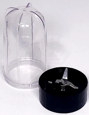 Magic Bullet 6" Tall Cup 16oz with Cross Blade Base Combo Set Replacement Part - Image 1 of 4