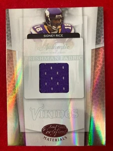 Tela de primer año Sidney Rice 2007 materiales certificados hoja #233 novato RC/1499 - Imagen 1 de 5