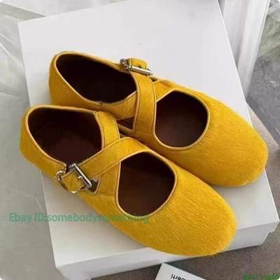 Leopard Women’s Flat Cross Strap Mary Jane Casual Comfort Soft Shoes Spring Pump - Image 1 of 4