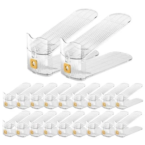 Clear Shoe Slots Organizers 20Pack Shoe Stacker Organizer for Closet Shoe Sta... - Picture 1 of 6