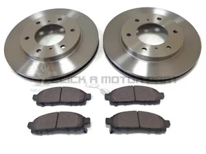 FRONT 2 BRAKE DISCS & PADS SET (CHECK SIZE) FOR MITSUBISHI L200 2.5 DiD PICKUP - Picture 1 of 1