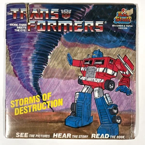 TRANSFORMERS Storms Of Destruction Book & Record SEALED 1985 - Foto 1 di 2