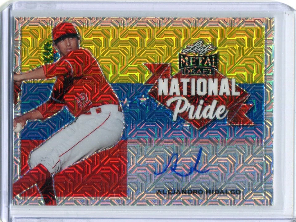 2021 Leaf Metal Draft Silver Mojo National Pride Alejandro Hidalgo Rookie Auto - Image 1 of 1