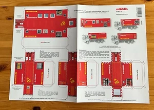 Märklin Start Up - Maßstab H0 Bastelbogen Pappe Feuerwehr Abrollcontainer 365651 - Bild 1 von 4