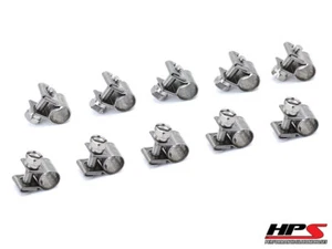 10 x HPS 304 Stainless Steel Fuel Injection Hose Clamp (9mm - 11mm) SAE #11 - Picture 1 of 1