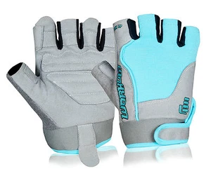 Womens Cross Training Gloves Exercise Fitness Padded Weights Lifting Cycling Gym - Picture 1 of 2