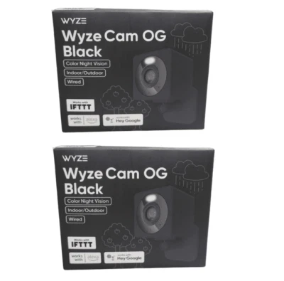 2-PACK Wyze Cam OG 1080p HD Smart Home Security Camera - Photo 1/2