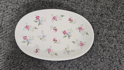 Jabonera Phaltzgraff Rosa Rosas Blanco Ovalada Foto 1 de 2