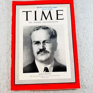 Time Magazine July 15 1940 Vyacheslav Molotov of Soviet Russia Vintage - Picture 1 of 8
