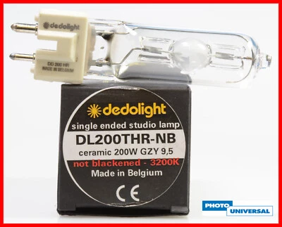 DEDOLIGHT DL200THR-NB QUARZLEUCHTE MIT KERAMIKSOCKEL 200W 3200K KUNSTLICHTLAMPE - Bild 1 von 4