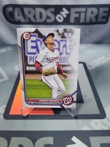 2022 Bowman Entwurfspapierbasis BD-169 Robert Hassell - Washington Nationals - Bild 1 von 2