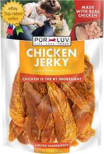 Dog Treats Chicken Jerky for Dogs Made with 100% Real Chicken Breast 16 Ounces - Picture 1 of 8