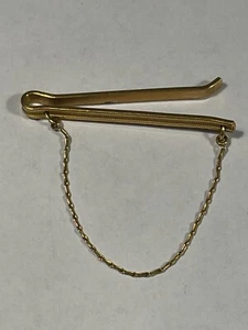 Pince à Cravate Doré avec Chaine (L40) - Picture 1 of 4