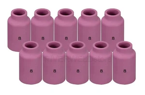 TIG Gas Lens Ceramic Cup 54N14 #8 1/2" WP 17 18 26 TIG Welding Torch 10pcs - Picture 1 of 3