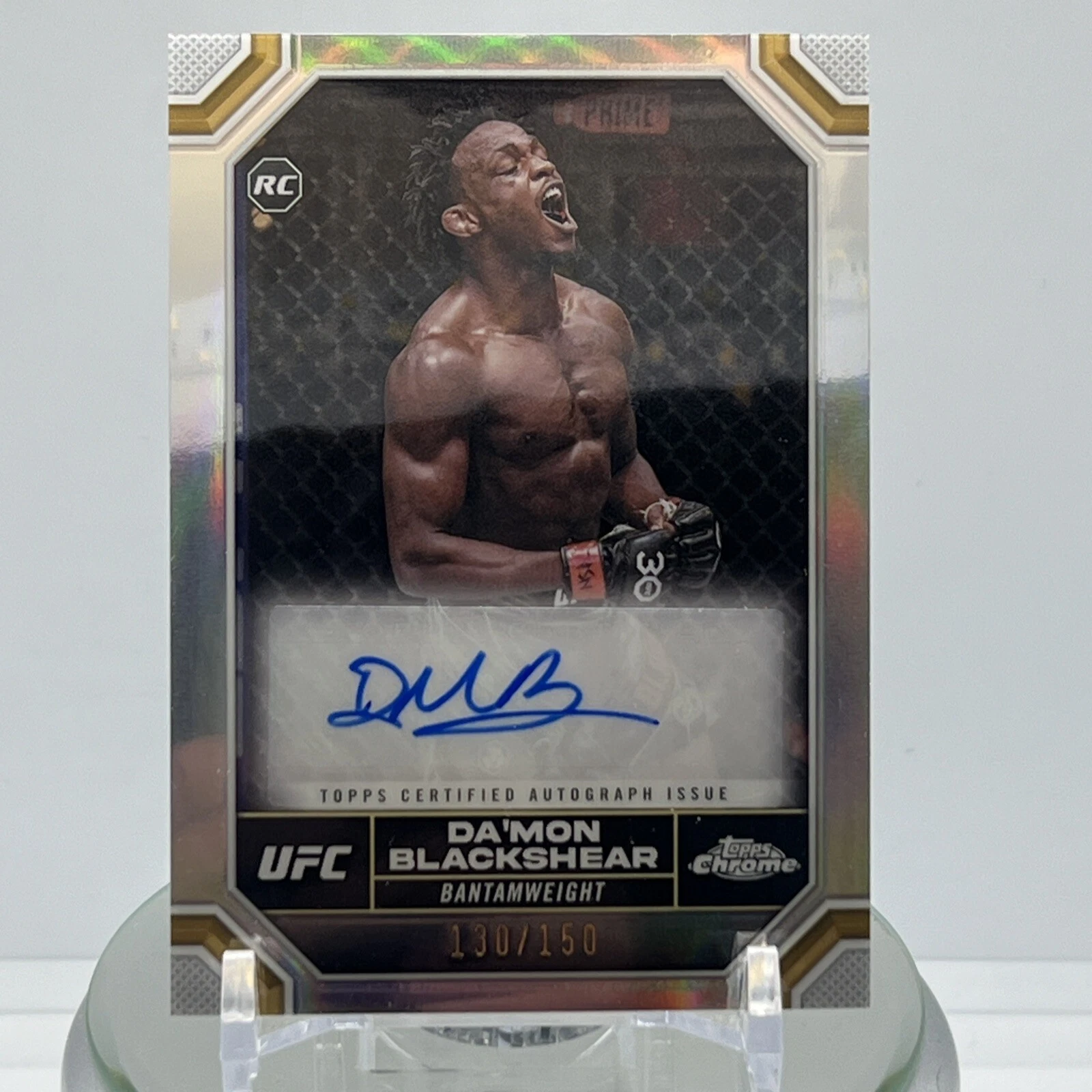 2024 Topps UFC Chrome Da'mon Blackshear RC Auto #CRA-DMB Refractor 130/150 SSP!