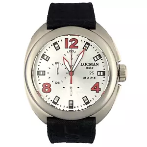 LOCMAN MARE Cronografo Titanio Orologio Uomo Con R 10 ATM REF 130, 48mm Quarzo - Foto 1 di 8