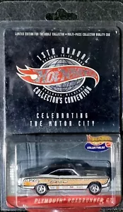13th ANNUAL HOT WHEELS COLLECTORS CONVENTION : PLYMOUTH ROADRUNNER GTX RARE - Picture 1 of 3