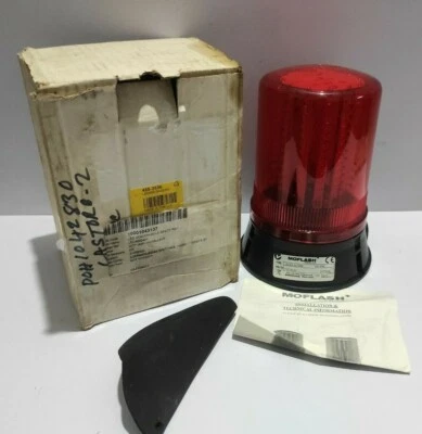 Moflash LED400-04-02 Red LEd Beacon Multi Effect RS 455-3536 LED4000402 - Image 1 of 4