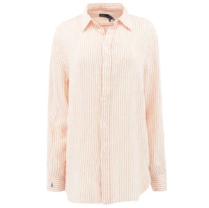 Polo Ralph Lauren Striped Linen Oversized Shirt MSRP $168 Size M - Picture 1 of 3
